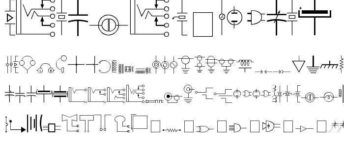 Circuit Board font